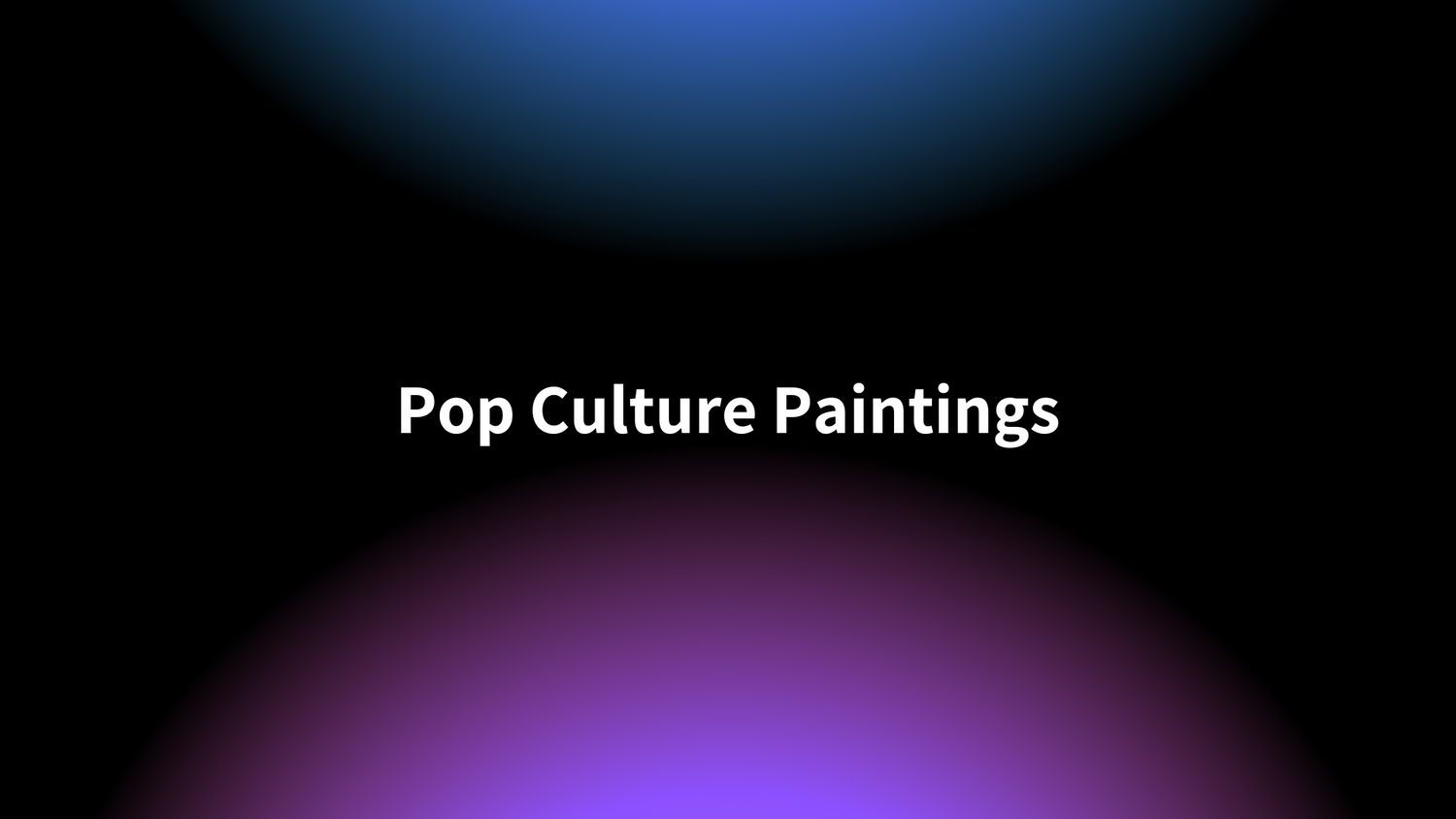 Pop Culture Paintings