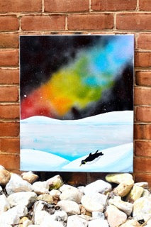 "Penguin Paradise" by Levi Spray Art